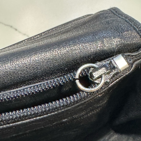 PRADA Vintage Soft Leather Black Snap Long Wallet - Picture 7 of 17